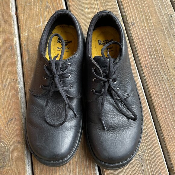 EUC Dr. Martens Black Leather Lace Up Hazeldon in Men's 11 - Picture 5 of 12